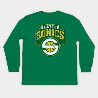 Seattle Sonics Kids Long Sleeve T-Shirt